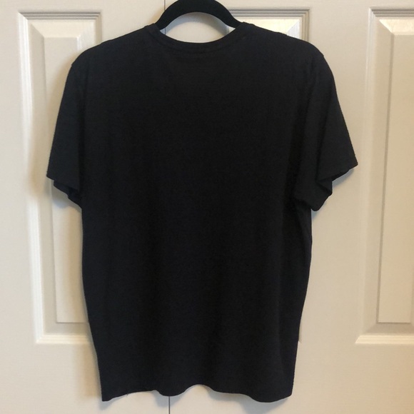 Mens Striped Black Calvin Klein V Neck Shirt (Size M) - Picture 4 of 4